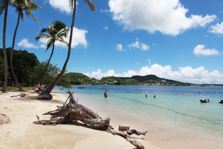 Parmi les plages de Martinique, la plage de Pointe Marin