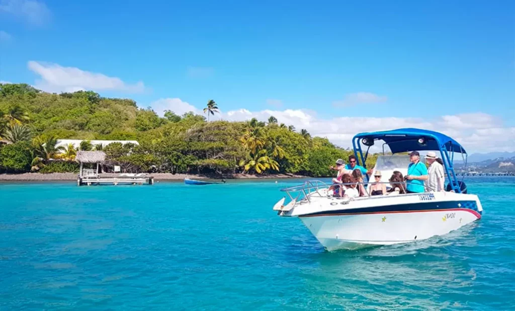 Excursion bateau à la Baignoire de Joséphine